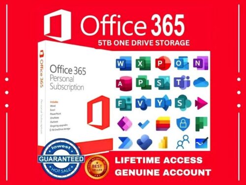 Microsoft Office 365 Pro Plus | 5 app | a vie | PC/Mac | Telechargeable version