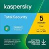 Kaspersky Total Security 2023 -5- devices 1 year by email VAT included
