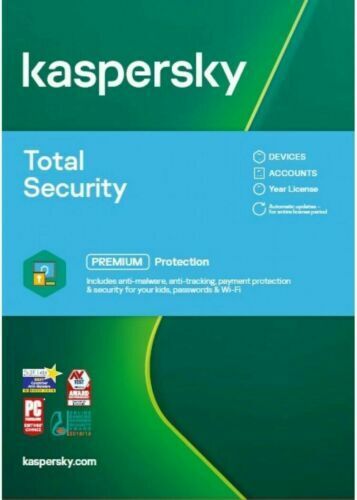 Kaspersky Total Security 2023 -5- devices 1 year by email VAT included